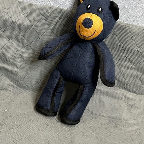 Tough Quilted Dog Chew Toy Denim Plush Bear Tough Materials and Seams NWT - Picture 12 of 13